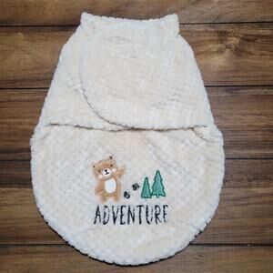 Beige Infant Hook & Loop Swaddler / Wrap "Adventure" - Size 0-3 Months